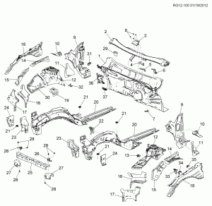 SHEET METAL/BODY PART 1-ENGINE COMPARTMENT & DASH