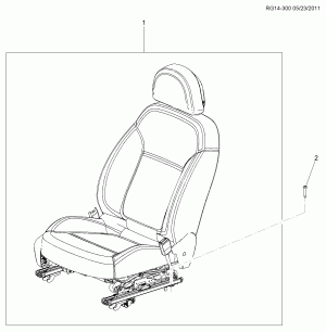 SEAT ASM/PASSENGER & MOUNTING