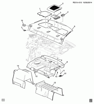 TRIM/BACK WINDOW SHELF (HYBRID HP6)
