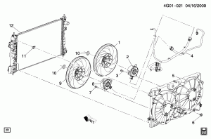 ENGINE COOLANT FAN (LAF/2.4J,LF1/3.0C)