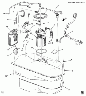 FUEL TANK & VAPOR CANISTER(LUV/1.4B)