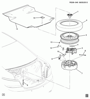 SPARE WHEEL STOWAGE & JACK PARTS