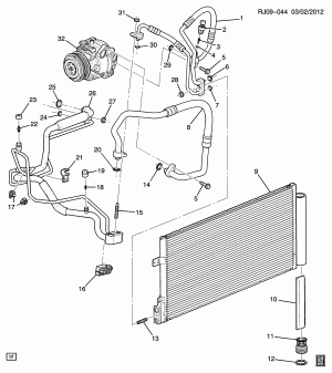 A/C REFRIGERATION SYSTEM (LUV/1.4B)