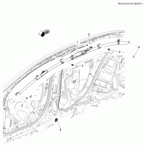INFLATABLE RESTRAINT SYSTEM/ROOF SIDE