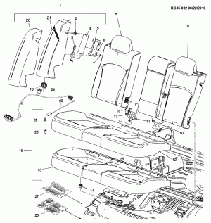 SEAT ASM/REAR & MOUNTING