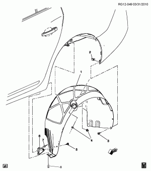 WHEELHOUSE LINER/REAR