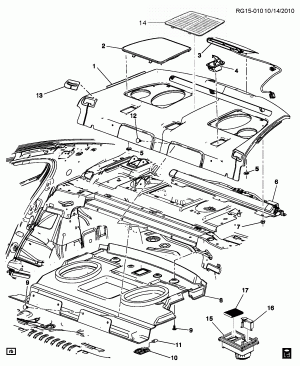 TRIM/BACK WINDOW SHELF (EXC HYBRID HP6)