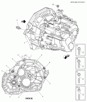 6-SPEED MANUAL TRANSMISSION PART 1 F40-6 TRANSMISSION ASSEMBLY (MYJ)