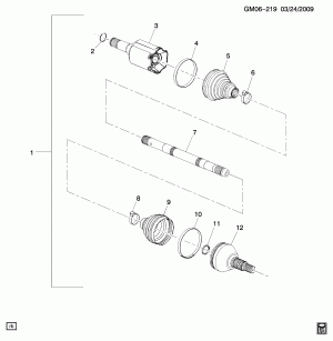 DRIVE SHAFT/FRONT WHEEL