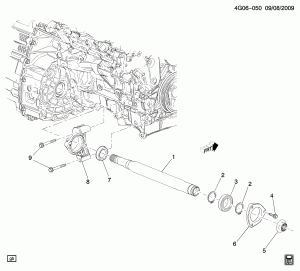 DRIVE AXLE/FRONT INTERMEDIATE (LF1/3.0C)