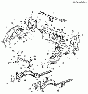 SHEET METAL/BODY-ENGINE COMPARTMENT & DASH
