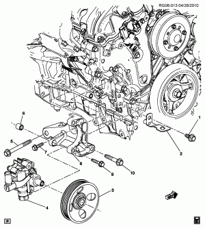 STEERING PUMP MOUNTING (LF1/3.0C)