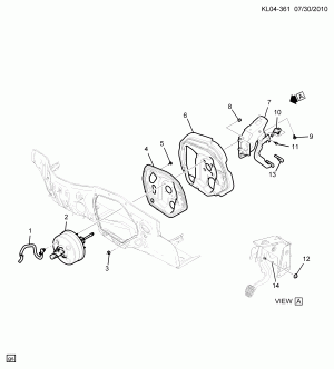 BRAKE PEDAL & MASTER CYLINDER MOUNTING