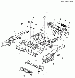 ЛИСТОВОЙ МЕТАЛЛ КУЗОВА PART 5 ЗАДНЯЯ ЧАСТЬ