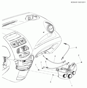 A/C & HEATER CONTROL ASM (C60)