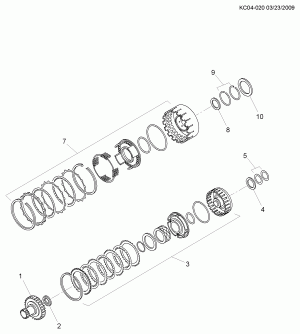 АВТОМАТИЧЕСКАЯ КОРОБКА ПЕРЕДАЧ (MFL) JF405E СЦЕПЛЕНИЕ ЗАДНЕГО ХОДА, ВЫСОКОЕ ПОЛОЖЕНИЕ СЦЕПЛЕНИЯ