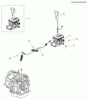 МЕХАНИЗМ УПРАВЛЕНИЯ ПЕРЕКЛЮЧЕНИЕМ ПЕРЕДАЧ/АВТОМАТИЧЕСКАЯ КОРОБКА ПЕРЕДАЧ (MFL)