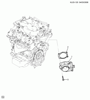 THROTTLE BODY (LU1/3.2G)