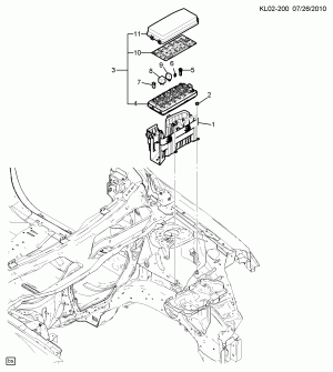 RELAYS/ENGINE COMPARTMENT-BODY WIRING HARNESS
