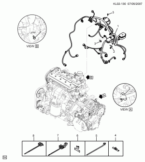 ЖГУТ ПРОВОДОВ ДВИГАТЕЛЯ (LD9/2.4F)