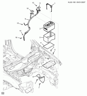 КРЕПЛЕНИЕ АККУМУЛЯТОРА (LU1/3.2G)