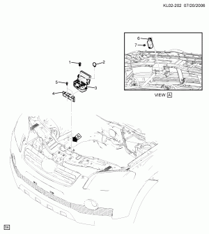 РЕЛЕ/МОТОРНЫЙ ОТСЕК-ЖГУТ ПРОВОДОВ ДВИГАТЕЛЯ (LLW/2.0R,LMN/2.0U)