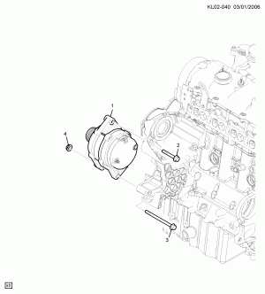 КРЕПЛЕНИЕ ГЕНЕРАТОРА (LLW/2.0R,LMN/2.0U)