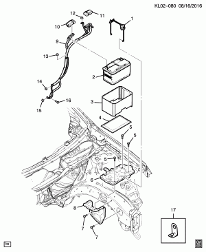 КРЕПЛЕНИЕ АККУМУЛЯТОРА (LLW/2.0R,LMN/2.0U)