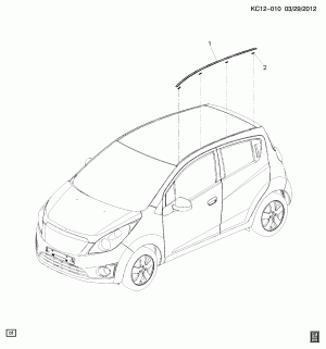 МОЛДИНГИ/КУЗОВ ВЕРХНИЙ