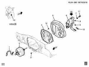 УСТАНОВКА ПЕДАЛИ ТОРМОЗА И ГЛАВНОГО ТОРМОЗНОГО ЦИЛИНДРА