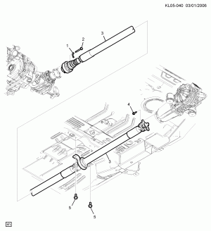 PROP SHAFT MOUNTING AWD