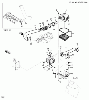 AIR INTAKE SYSTEM (LU1/3.2G)