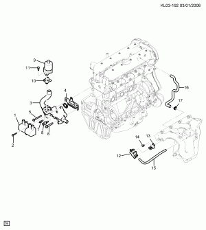 E.G.R. VALVE & RELATED PARTS (LD9/2.4F)