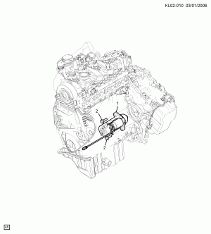 КРЕПЛЕНИЕ СТАРТЕРА (LLW/2.0R,LMN/2.0U)