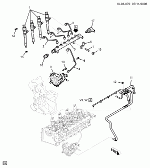FUEL INJECTOR RAIL (LLW/2.0R,LMN/2.0U)