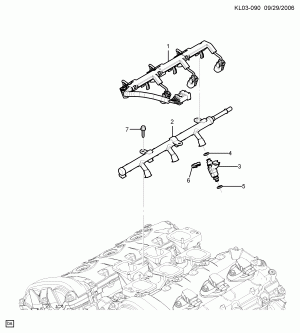 FUEL INJECTOR RAIL (LU1/3.2G)