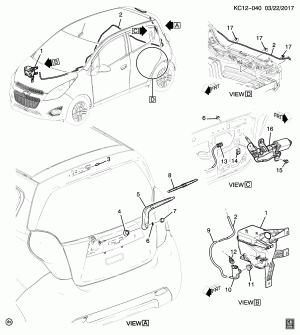 СИСТЕМА СТЕКЛООЧИСТИТЕЛЯ ЗАДНЕГО СТЕКЛА