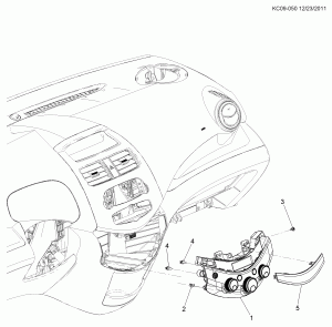 A/C & HEATER CONTROL ASM (C68)