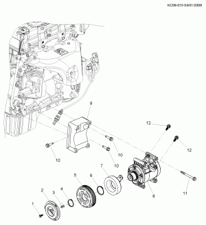 A/C COMPRESSOR ASM & MOUNTING