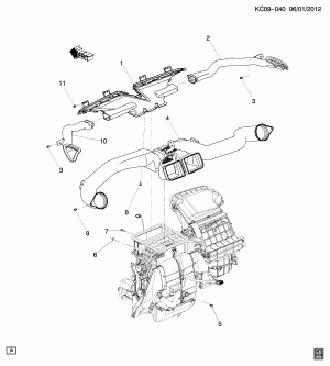 A/C AIR DISTRIBUTION SYSTEM