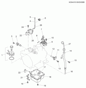 АВТОМАТИЧЕСКАЯ КОРОБКА ПЕРЕДАЧ PART 2 (MFL) JF405E НАРУЖНЫЕ ДЕТАЛИ