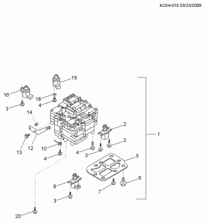 АВТОМАТИЧЕСКАЯ КОРОБКА ПЕРЕДАЧ (MFL) JF405E УПРАВЛЕНИЕ КЛАПАНОМ