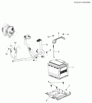 BATTERY MOUNTING (LCP/1.0Z)