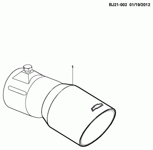 УДЛИНИТЕЛЬ В КОМПЛЕКТЕ/НАКОНЕЧНИК ВЫХЛОПНОЙ ТРУБЫ