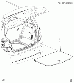 ACCESSORY PKG/REAR COMPARTMENT STOWAGE SHELF
