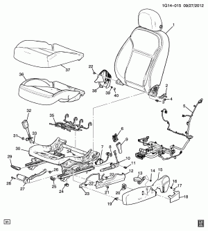 SEAT ASM/DRIVER-CUSHION (EXC POWER AG1)