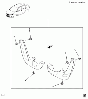 ACCESSORY PKG/FRONT MUD FLAP