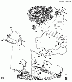 STEERING PUMP LINES (LF1/3.0C)