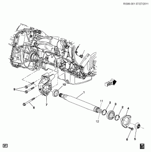 DRIVE AXLE/FRONT INTERMEDIATE (LAF/2.4J)