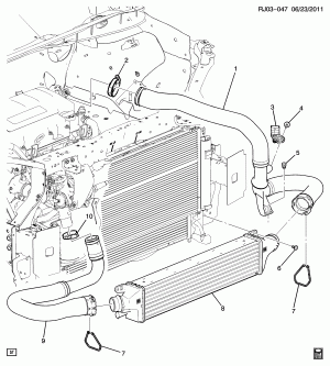 TURBOCHARGER INTERCOOLER SYSTEM (LUV/1.4B)